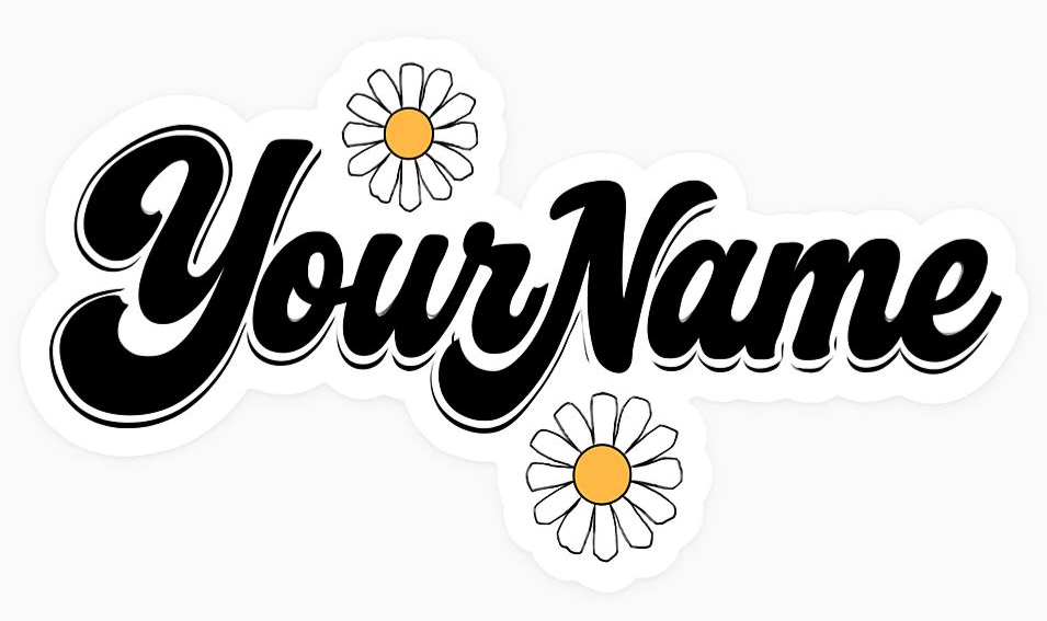 Turn your name into stickers