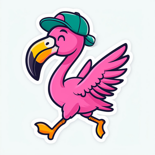 Funky flamingo
