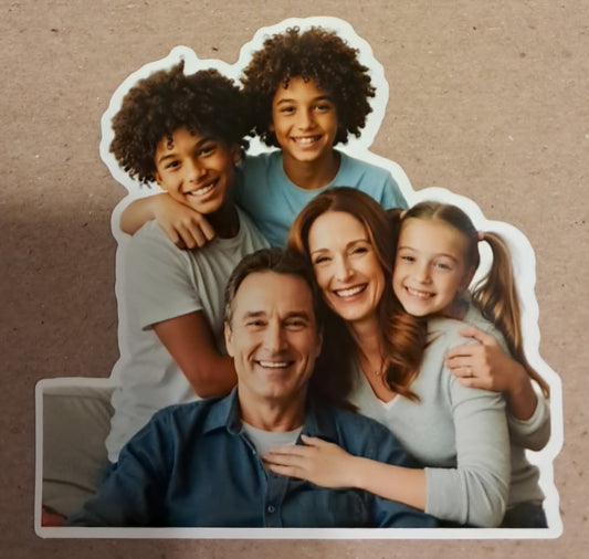 Turn your personal photo or logo into stickers